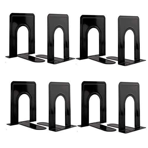 Bookends 6.5 x 5 x 5.7 Inch Heavy Duty Black Bookend Support Set of 1 Pairs Bookends 6.5 x 5 x 5.7 Inch Heavy Duty Black Bookend Support Set of 1 Pairs